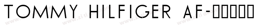 TOMMY HILFIGER AF字体转换